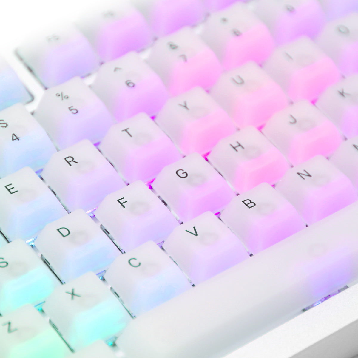 Glorious GMMK Pro 75% Custom Mechanical Keyboard Linear Switch - Prism Silver