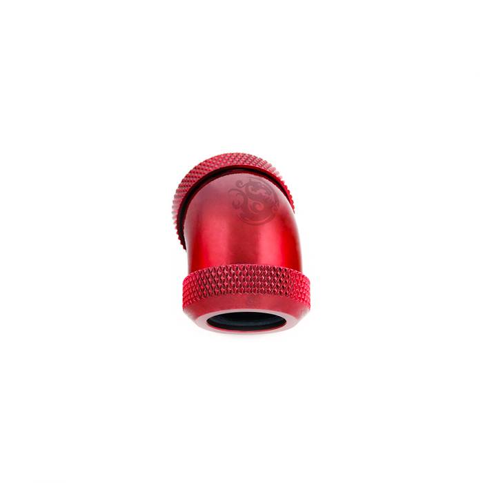 Bitspower 45-Degree Dual Multi-Link Fitting For OD 12mm - Deep Blood Red