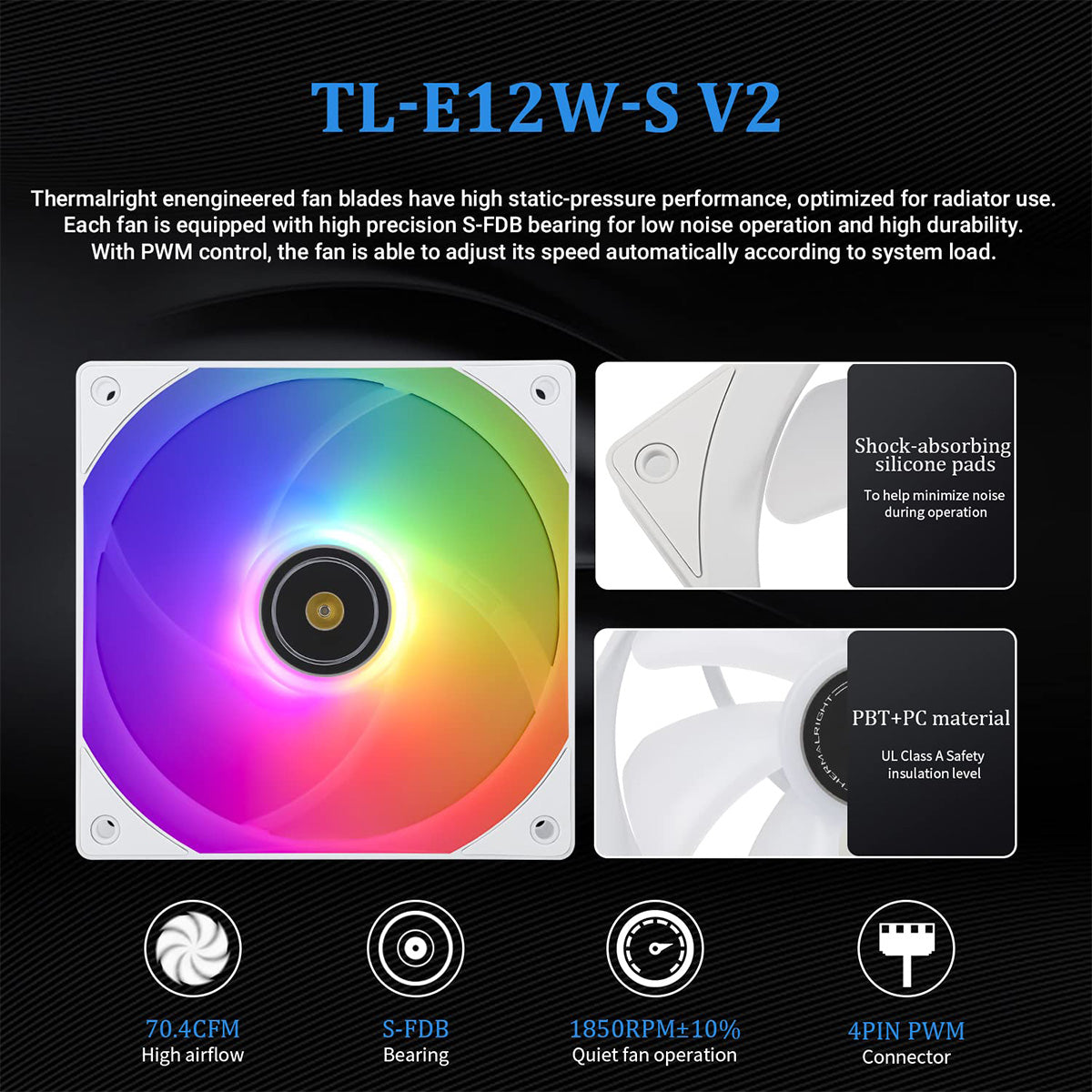 Thermalright Frozen Prism 360 White ARGB 360mm AIO Liquid CPU Cooler