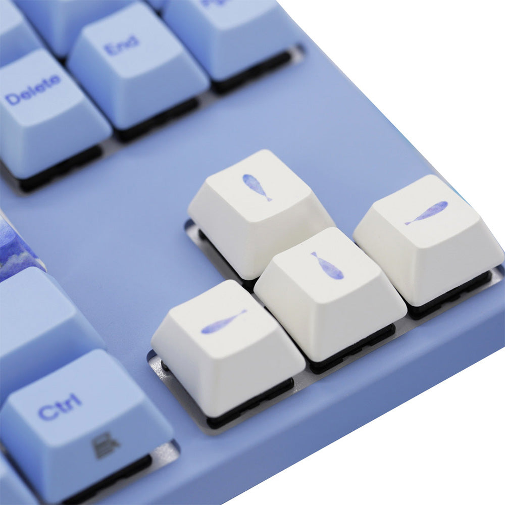 Varmilo VA87M Sea Melody No LED TKL Dye Sub PBT Mechanical Keyboard - Cherry MX Blue