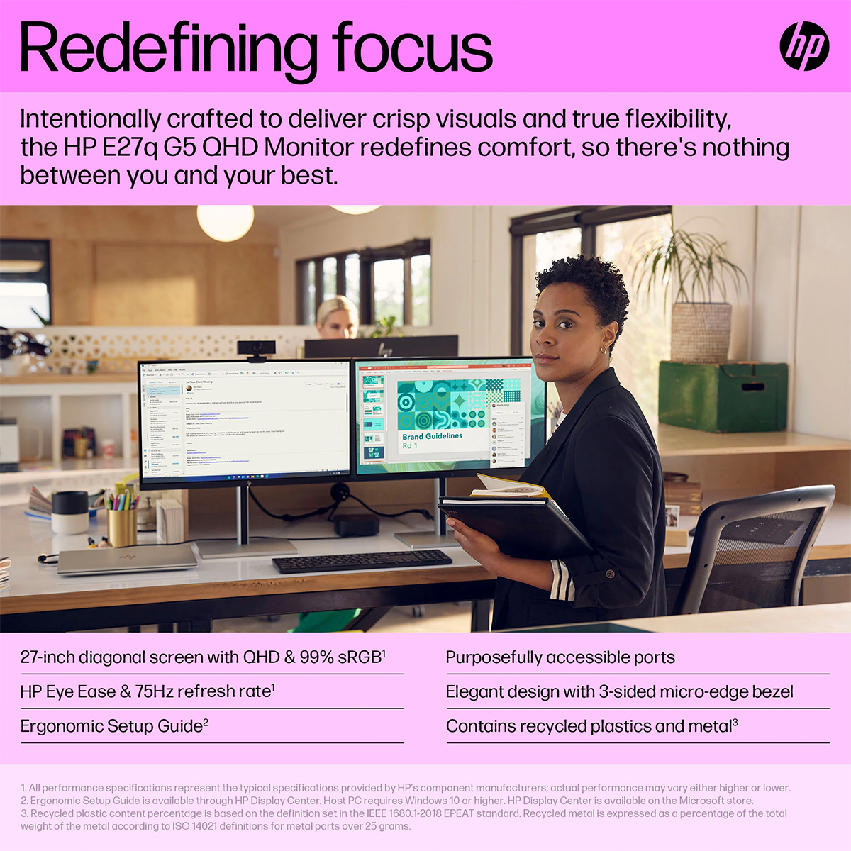 HP E27q G5 27" QHD IPS Monitor