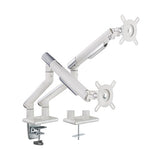 Lumi LDT49-C024 Double Aluminum Spring-Assisted Monitor Arm - White