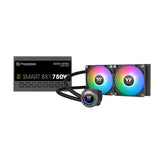 Thermaltake TH240 V2 240mm ARGB AIO Liquid CPU Cooler + Smart BX1 750W 80+ Bronze PSU - Black