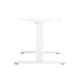 Brateck Lumi Dual Motor Electric Sit-Stand Desk Frame With 3-Stage Reverse Motor White Colour