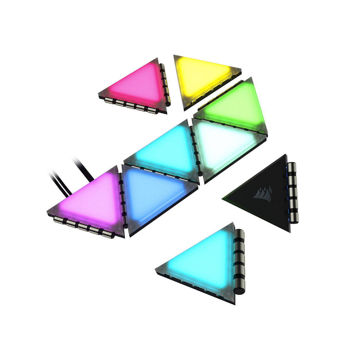 Corsair iCUE LC100 Case Accent Lighting Panels - Mini Triangle Expansion Kit