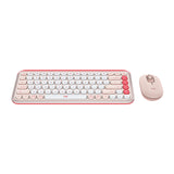 Logitech Pop Icon Wireless Bluetooth Keyboard and Mouse Combo - Rose
