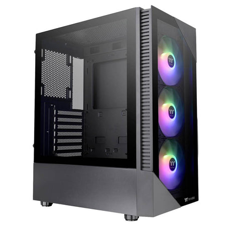 Thermaltake View 200 Tempered Glass ARGB Mid Tower Case Black Edition