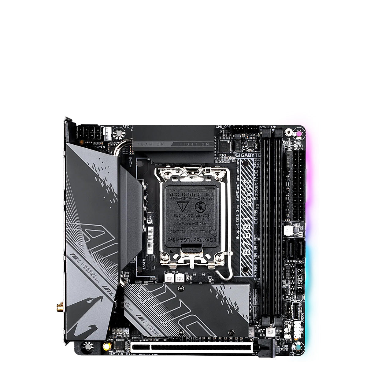 Gigabyte B760I AORUS PRO DDR5 Mini-ITX Gaming Motherboard