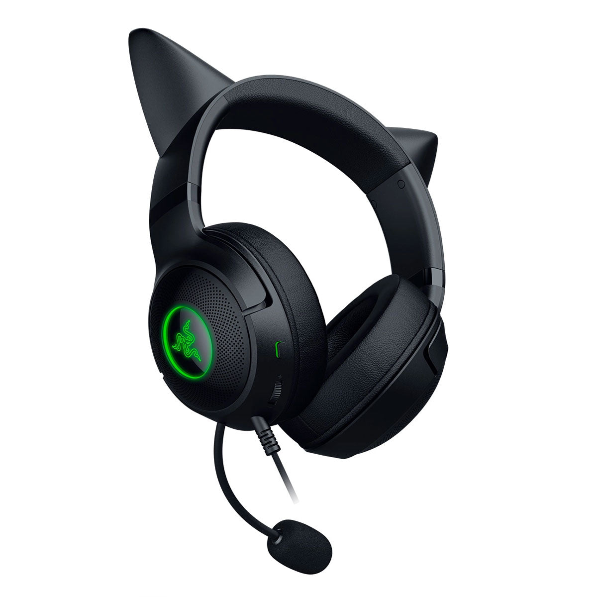 Razer Kraken Kitty V2 USB Headset with RGB Kitty Ears - Black