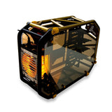 Inwin D-Frame 2.0 Open Tower Chassis w/1065 Watt PSU - Black/Gold