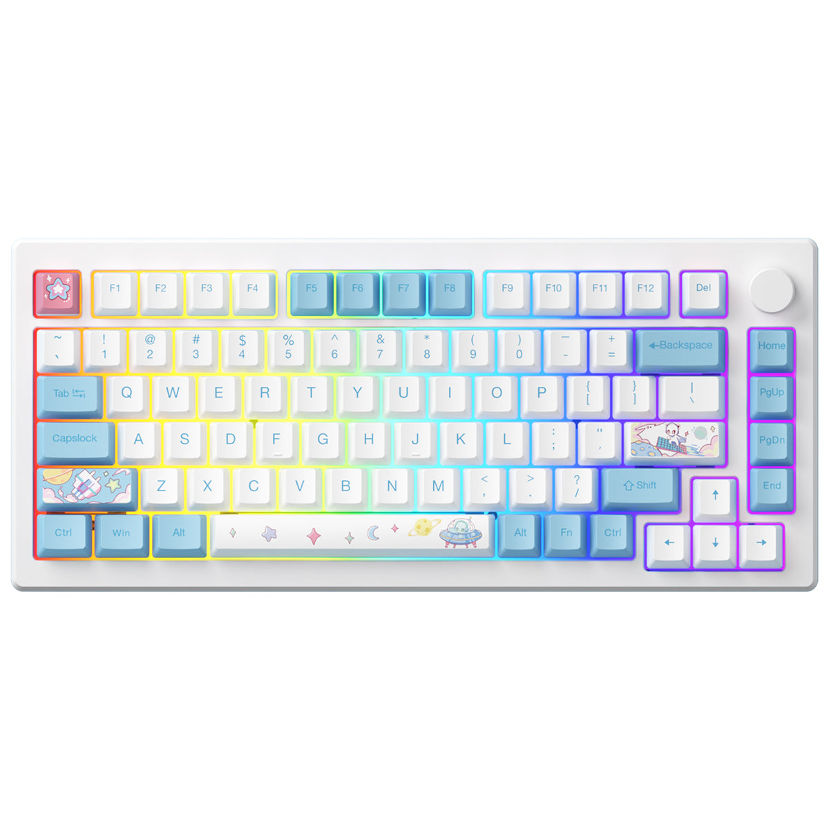 Akko Mod 007-HE PC Stellar Journey 75% Wired Magnetic Hall Effect Keyboard - Magnetic Yellow Switch