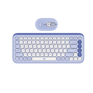 Logitech Pop Icon Wireless Bluetooth Keyboard and Mouse Combo - Lilac