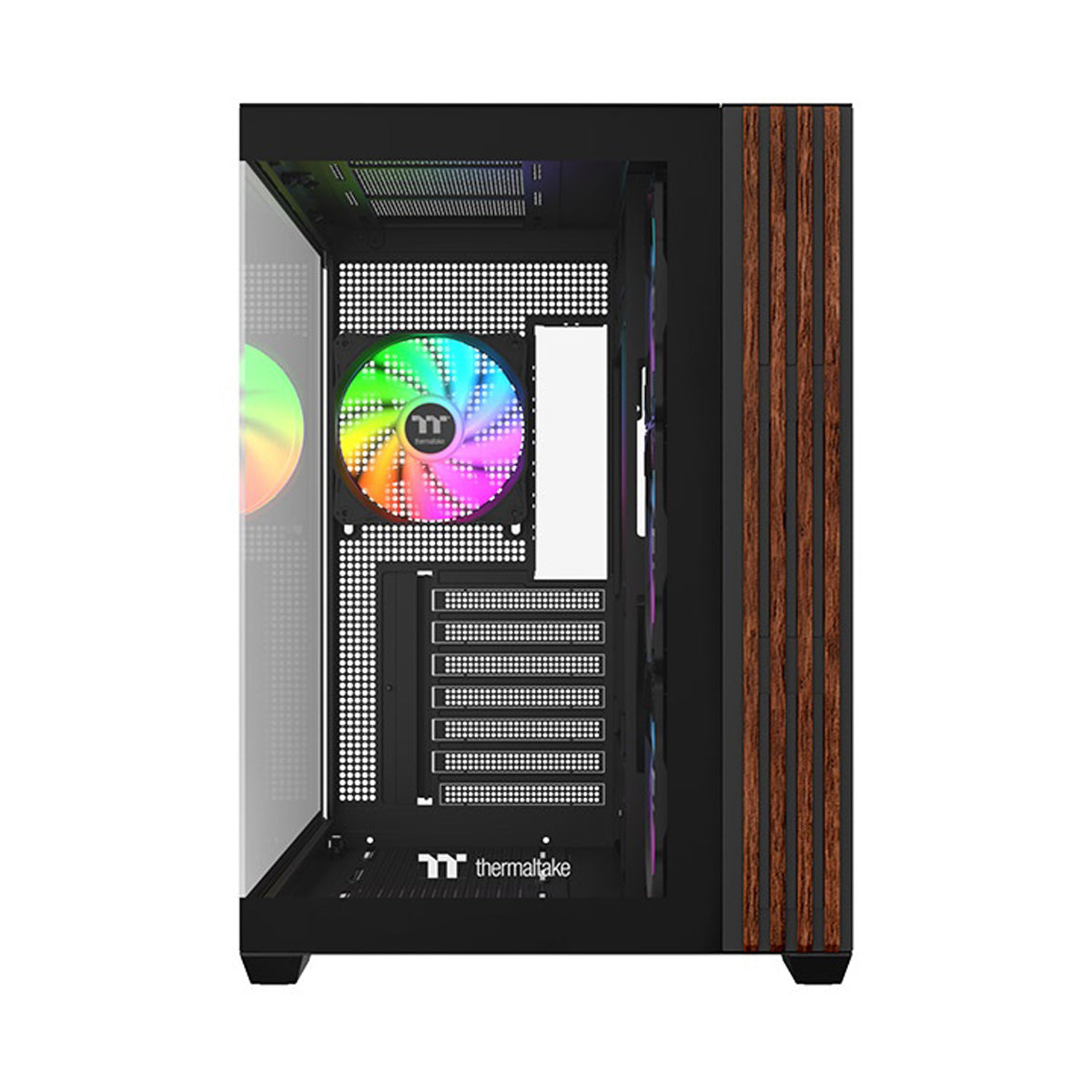Thermaltake View 380 WS ARGB Mid Tower Case Black Wood Edition