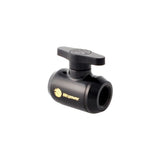 Bitspower Mini Valve With Black Handle Fitting - Matt Black/Black