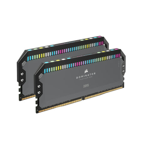 Corsair Dominator Platinum RGB 64GB (2x32GB) DDR5-6000 CL30 Memory - White (CMT64GX5M2B6000Z30W)