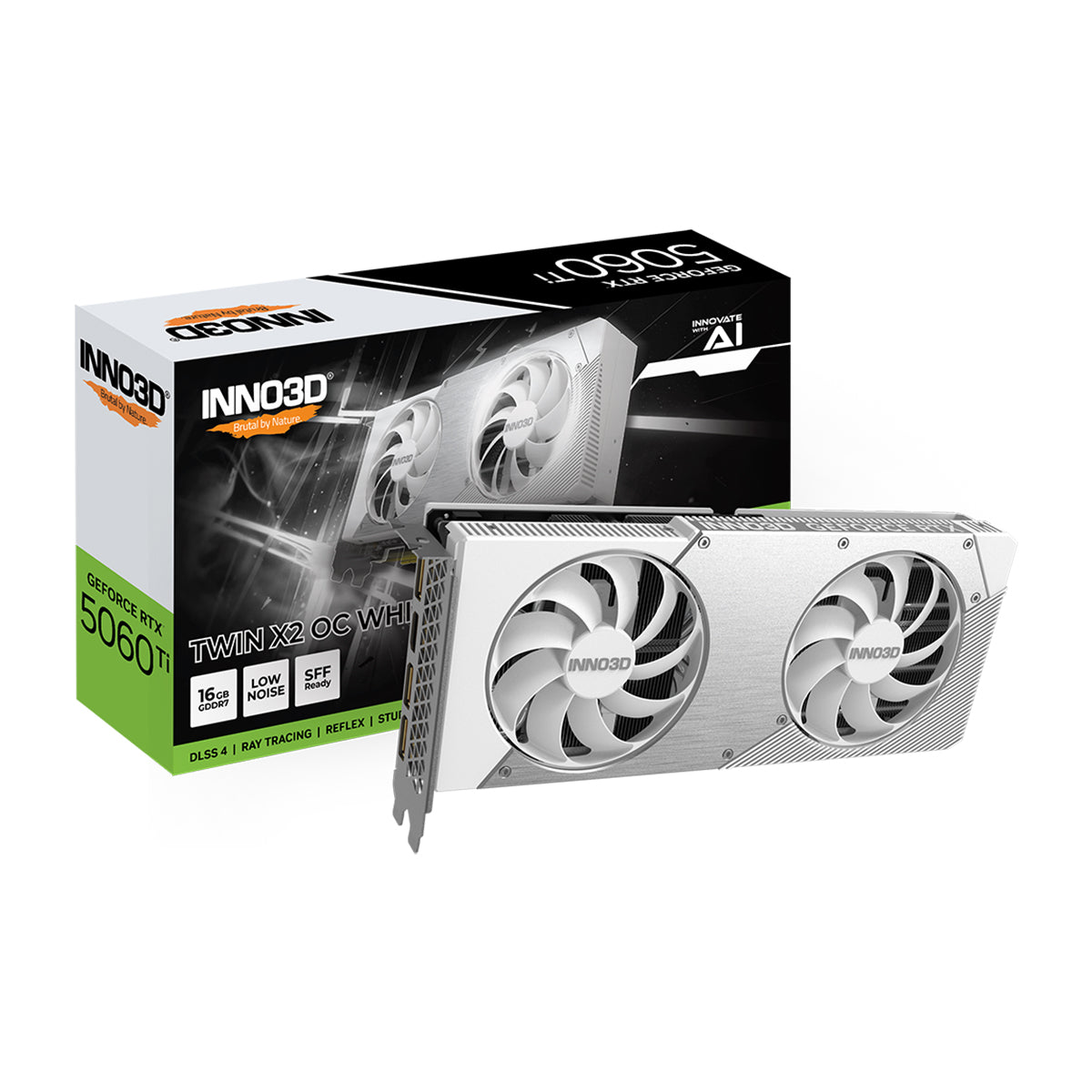 INNO3D GeForce RTX 5060 Ti TWIN X2 OC WHITE 16GB Graphics Card