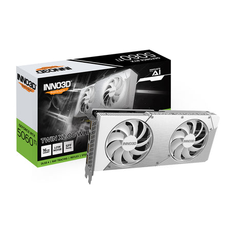 INNO3D GeForce RTX 5060 Ti TWIN X2 OC WHITE 16GB Graphics Card
