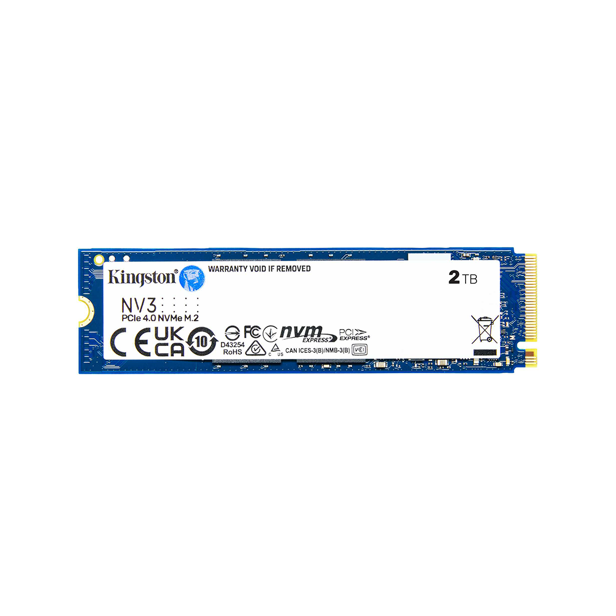 未開封品 保証付き Kingston NV3 2TB SSD M.2 NVMe Kingston NV3 2TB PCIe Gen 4 NVMe M.2 SSD – Computer Lounge