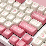 Akko Sakura Bear OEM Profile PBT Keycap Set - 122 Keys