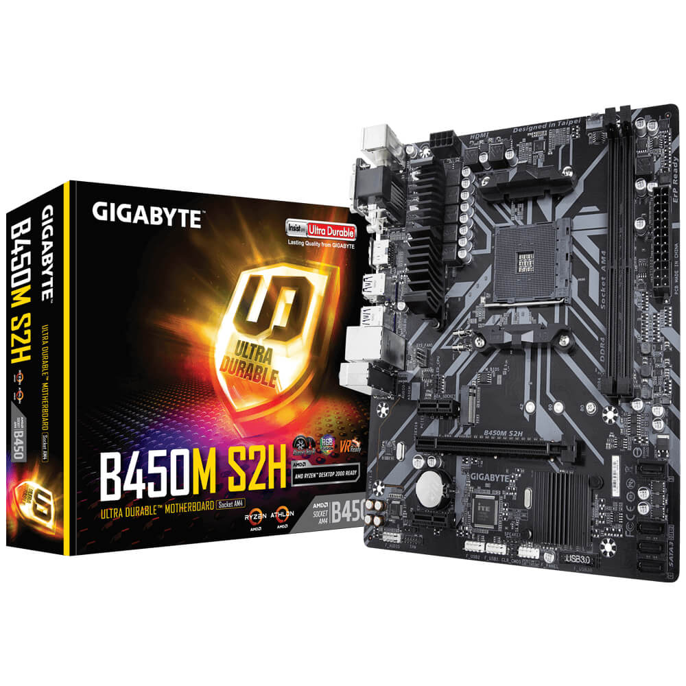 Gigabyte B450M-S2H mATX Motherboard