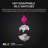 Corsair Vanguard LCD 96% Wired Mechanical Gaming Keyboard - MLX Plasma Linear Switches