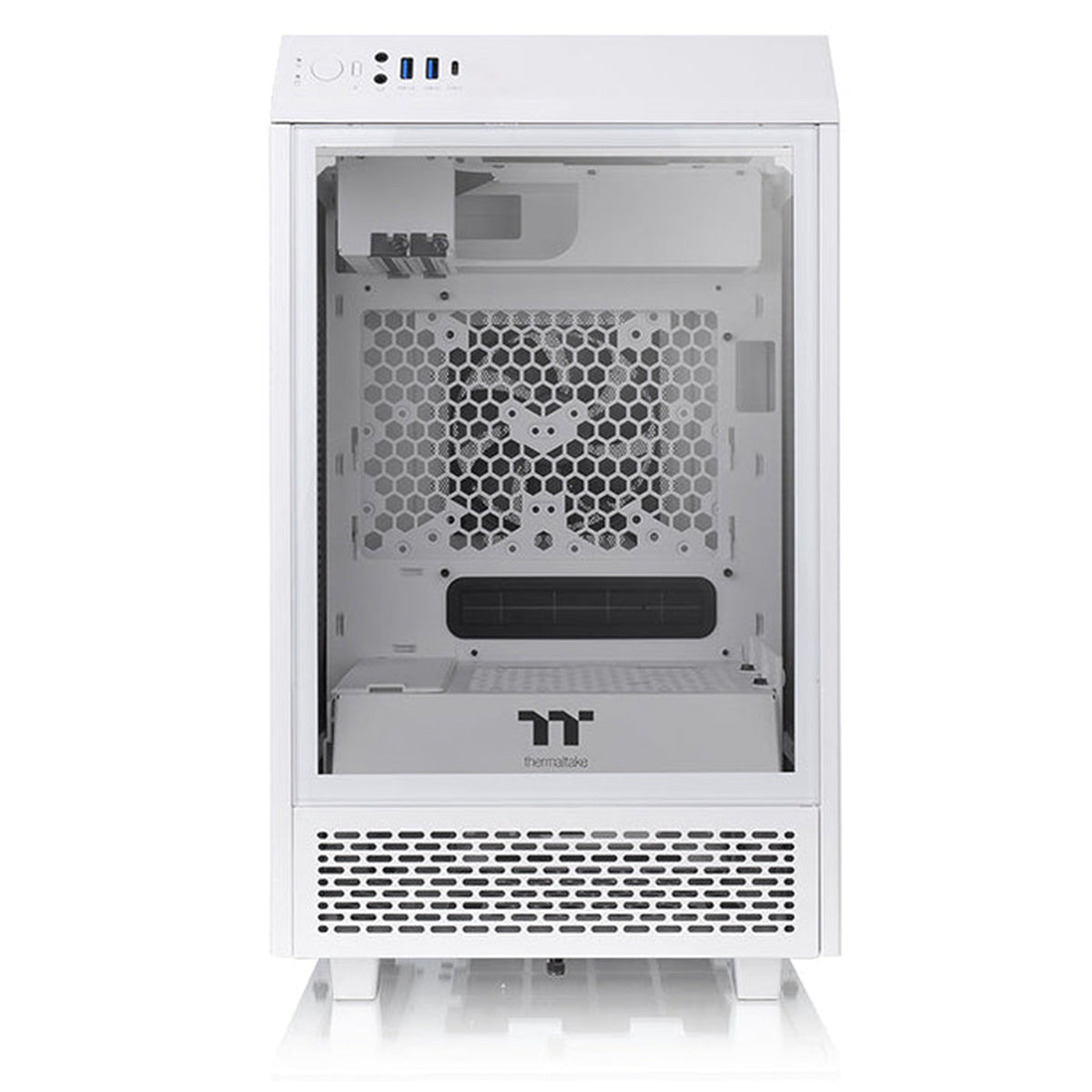 Thermaltake The Tower 100 Tempered Glass Mini Tower ITX Case - White