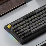 Akko 5075B Plus Black and Gold 75% RGB Wireless Mechanical Keyboard - Cream Yellow Switch