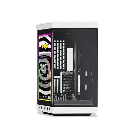 HYTE Y70 Touch Tempered Glass Full Tower Case White and Black