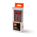 JBL C50HI Wired In-Ear Headphones - Red