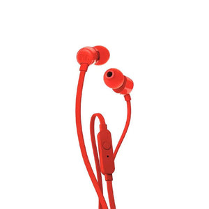 JBL Tune T110 Wired In-Ear Headphones - Red