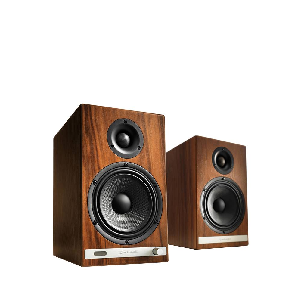 Audioengine HD6 Powered Bookshelf Speakers - Walnut