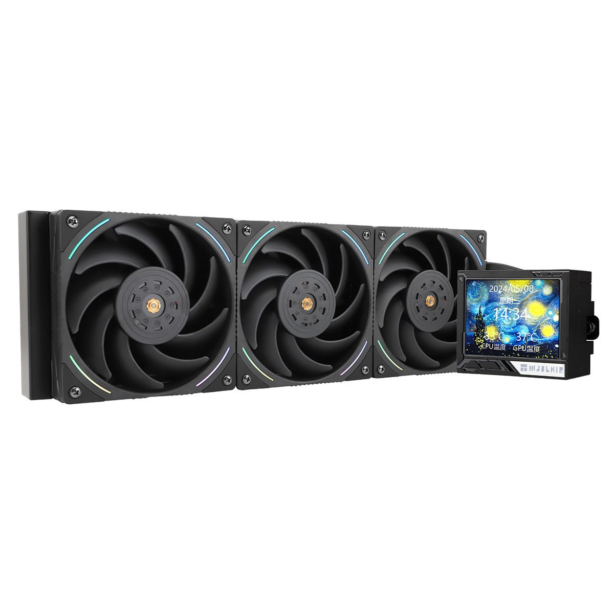 Thermalright Mjolnir Vision 360 ARGB Black 360mm LCD AIO Liquid CPU Cooler - BULK