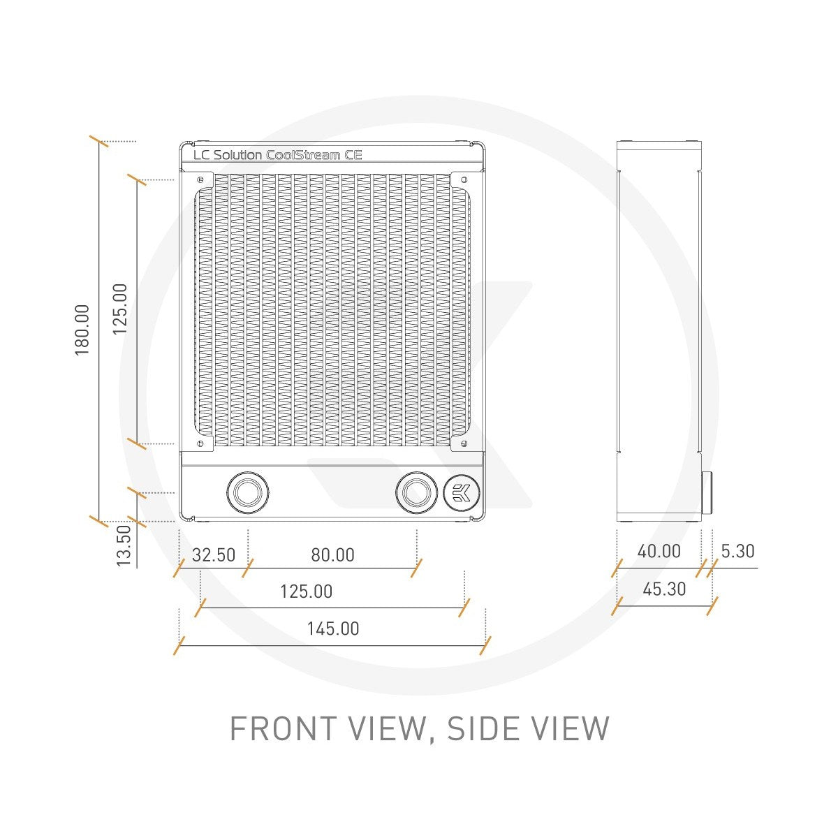 EKWB EK-CoolStream CE140 Single 45mm Thickness Radiators