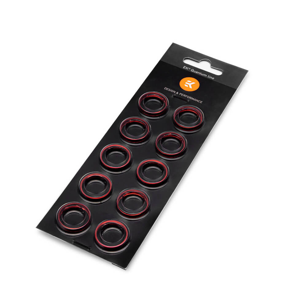 EKWB EK-Quantum Torque Color Ring 10-Pack HDC 14 - Red