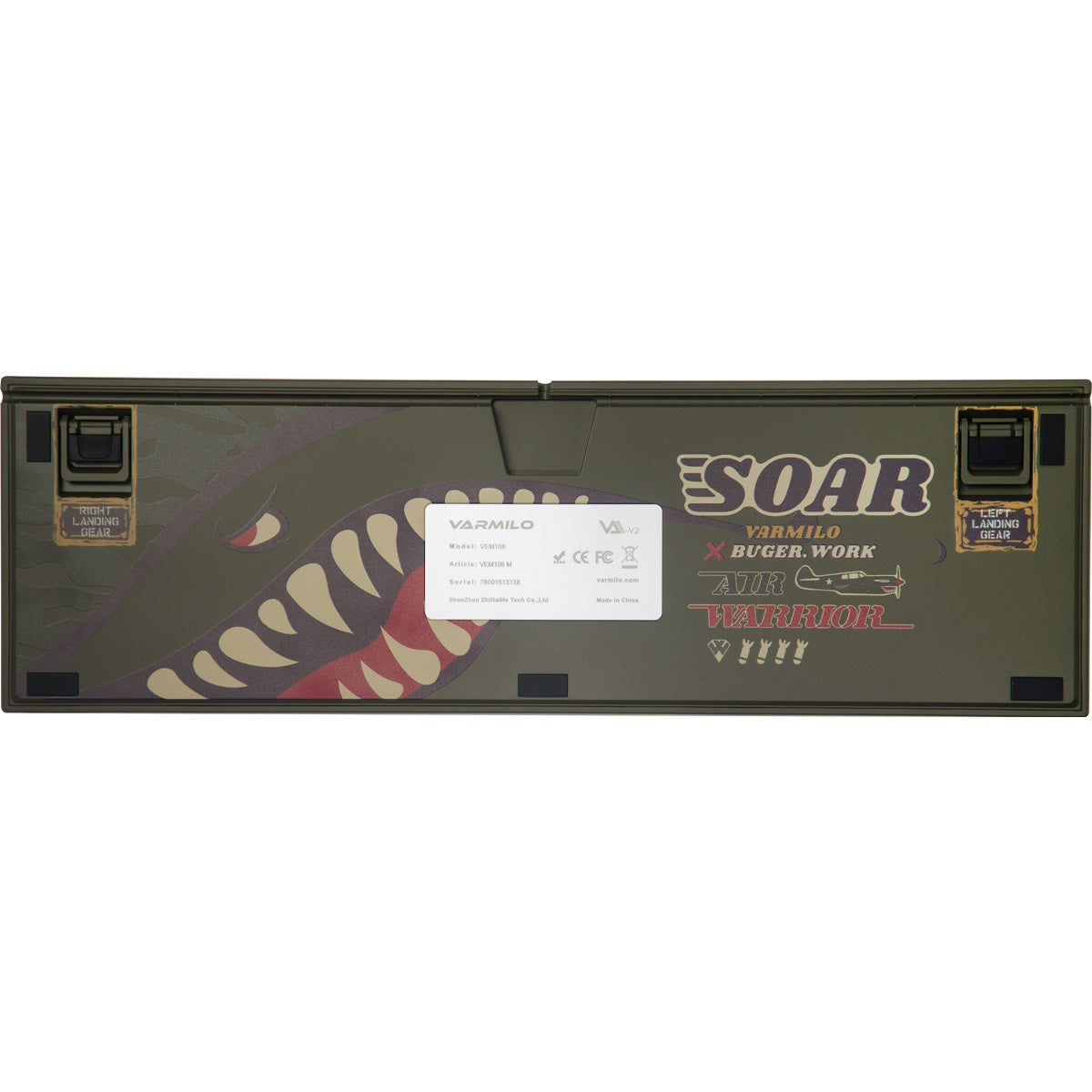 Varmilo VEM108 Warrior Soar Mechanical Keyboard - EC Ivy V2 Clicky Switch