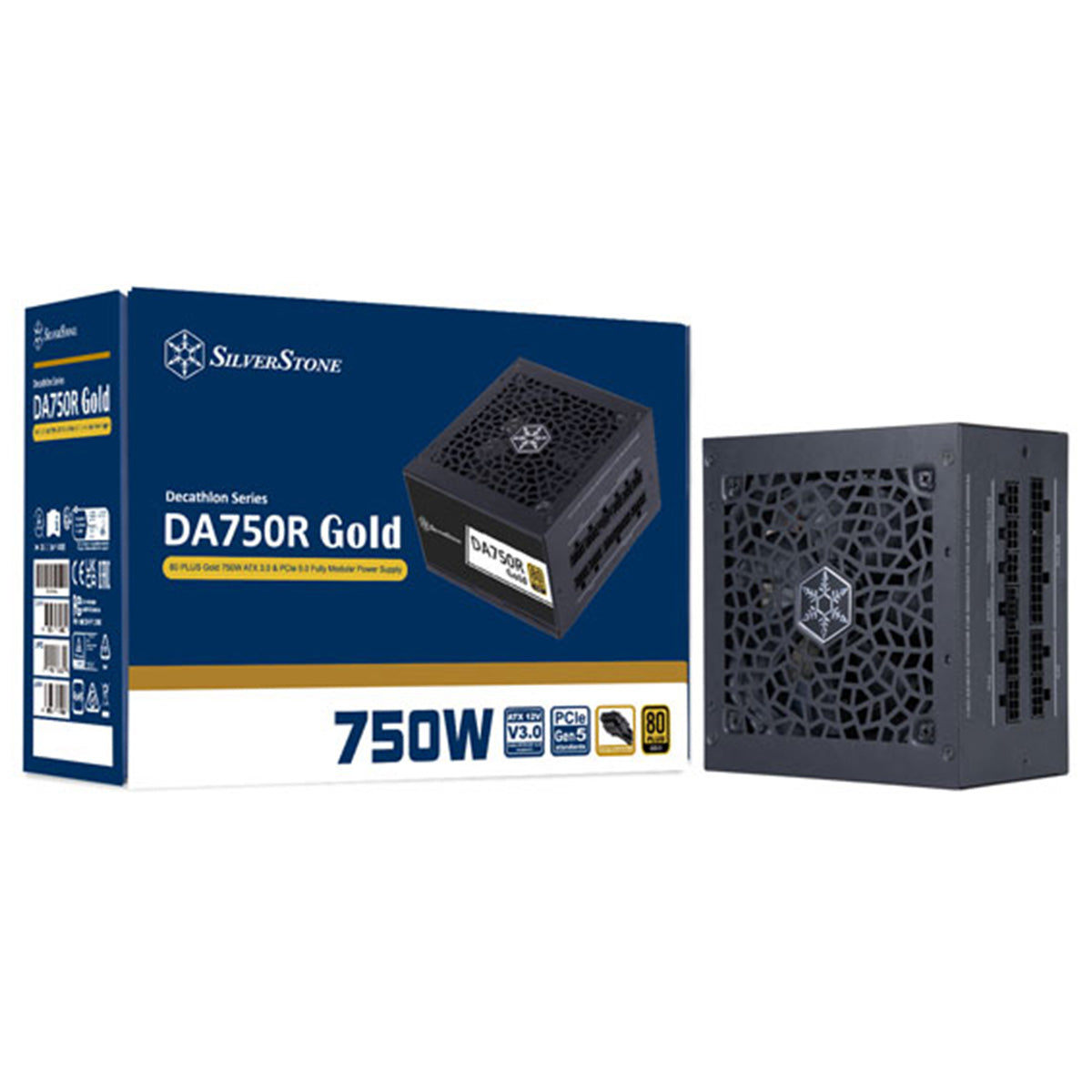 Silverstone DA750R-GMA 750W Fully Modular 80Plus Gold Power Supply