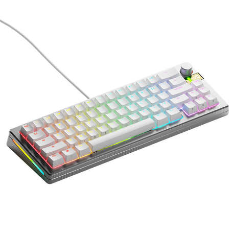 Glorious GMMK 3 Pro HE 65% Wired Mechanical Keyboard Fox HE Linear Switch - Silver