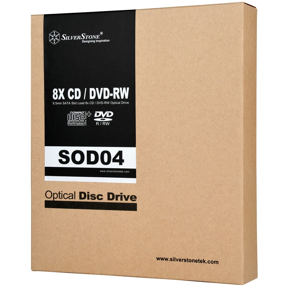 Silverstone SOD04 Slot-Loading 8x DVD/CD Reader/Writer