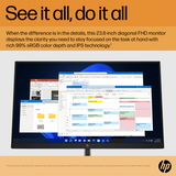 HP E24 G5 24" FHD IPS Monitor No Stand