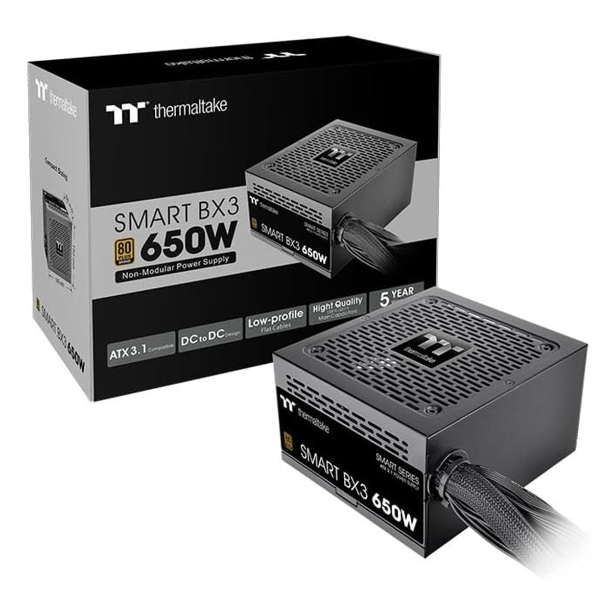 Thermaltake Smart BX3 650W ATX 3.1 PCIE5 80+ Bronze PSU