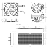 Arctic Liquid Freezer III 240 A-RGB AIO CPU Cooler - White