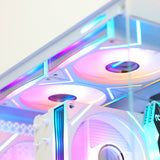 Qubit RR RX 9060 XT 8GB Ryzen 5 8400F Gaming PC - WHITE