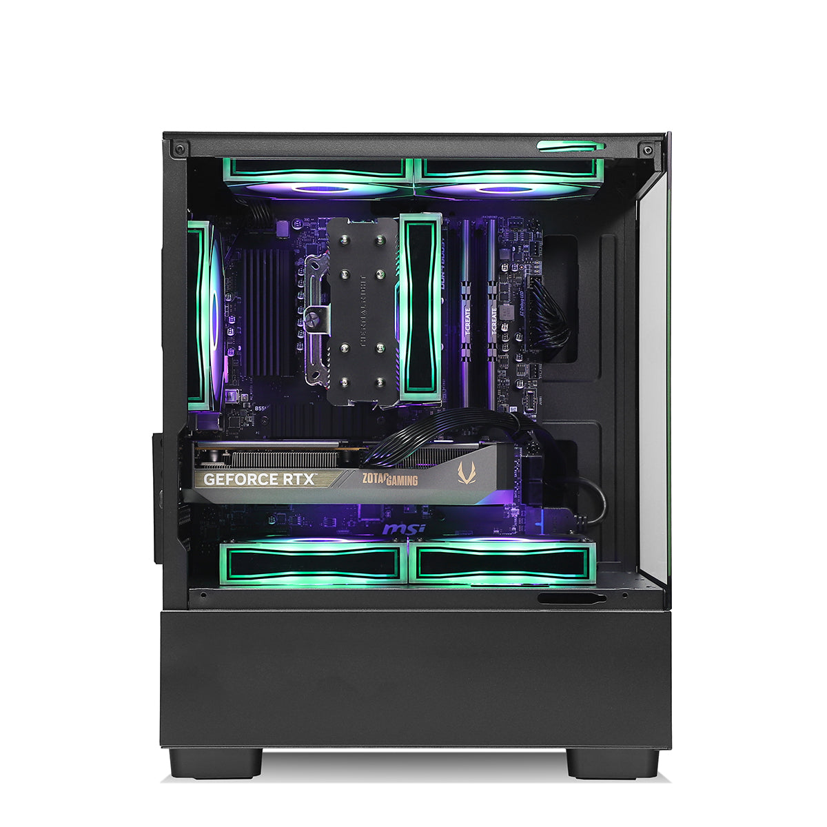 Qubit NEX RTX 5060 Ryzen 5 5600 Gaming PC - BLACK