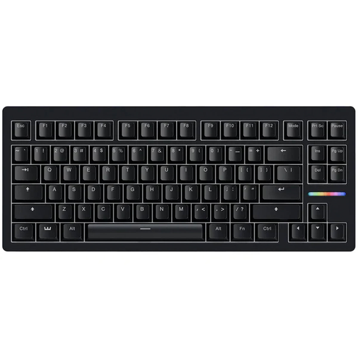 Wooting 80HE TKL Wired Gaming Keyboard - Lekker Linear60 v2 Switch - Ghost