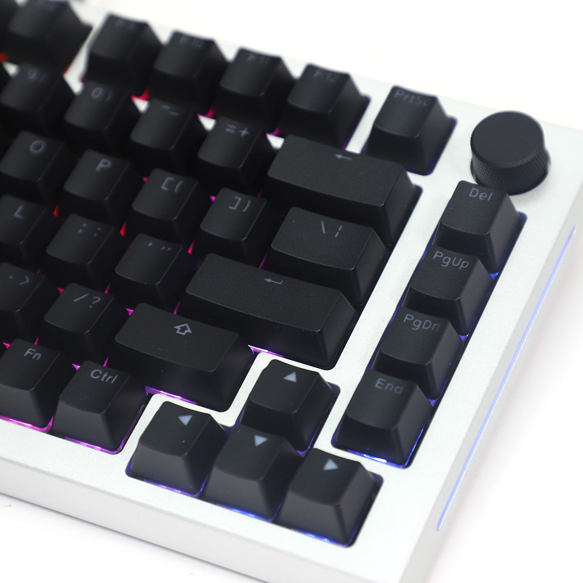 Glorious GMMK Pro 75% Custom Mechanical Keyboard Linear Switch - Midnight Silver