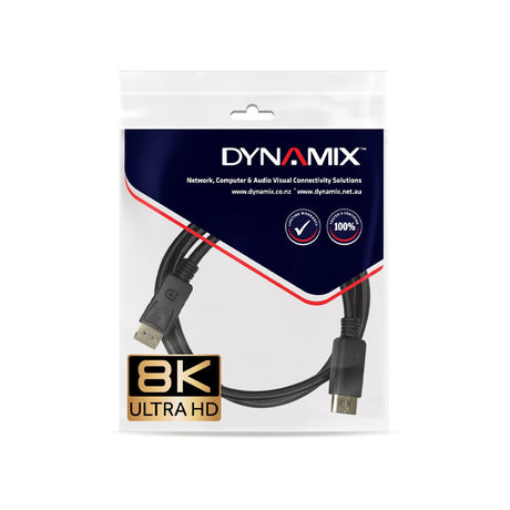 Dynamix DisplayPort V1.4 Cable 26AWG Supports Up To 8K - 3M