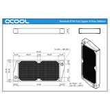 Alphacool NexXxoS ST30 240mm X-Flow Full Copper Radiator