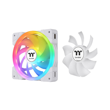 Thermaltake SWAFAN EX12 ARGB Magnetic Quick Connect PWM Cooling Fan (up to 2000RPM) White Edition - 3 Fan Pack