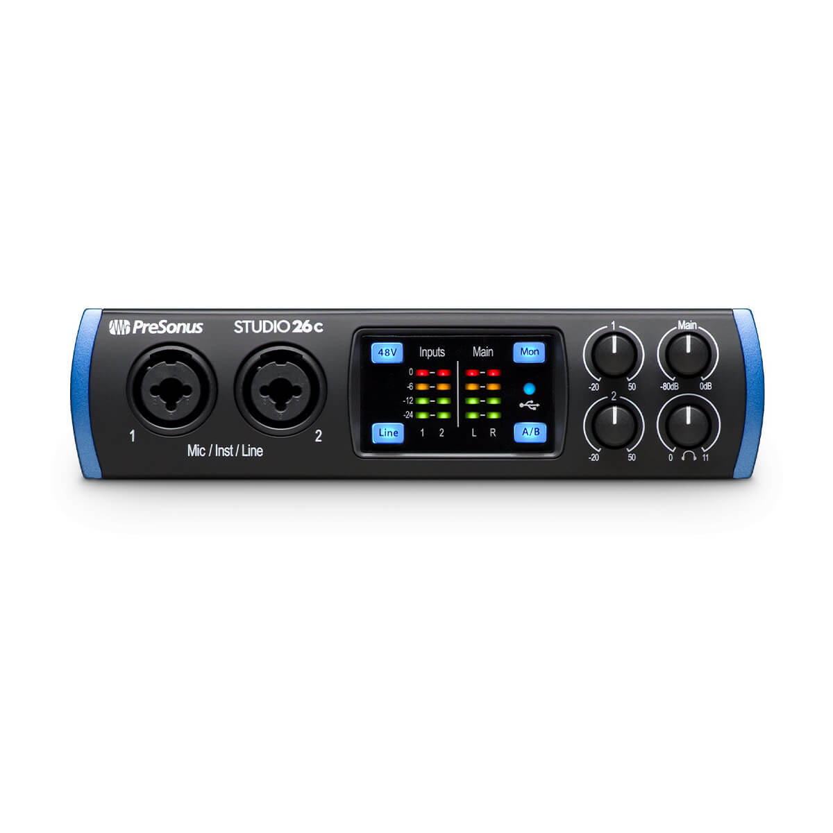 PreSonus Studio 26c 2x4 USB Type-C Audio/MIDI Interface