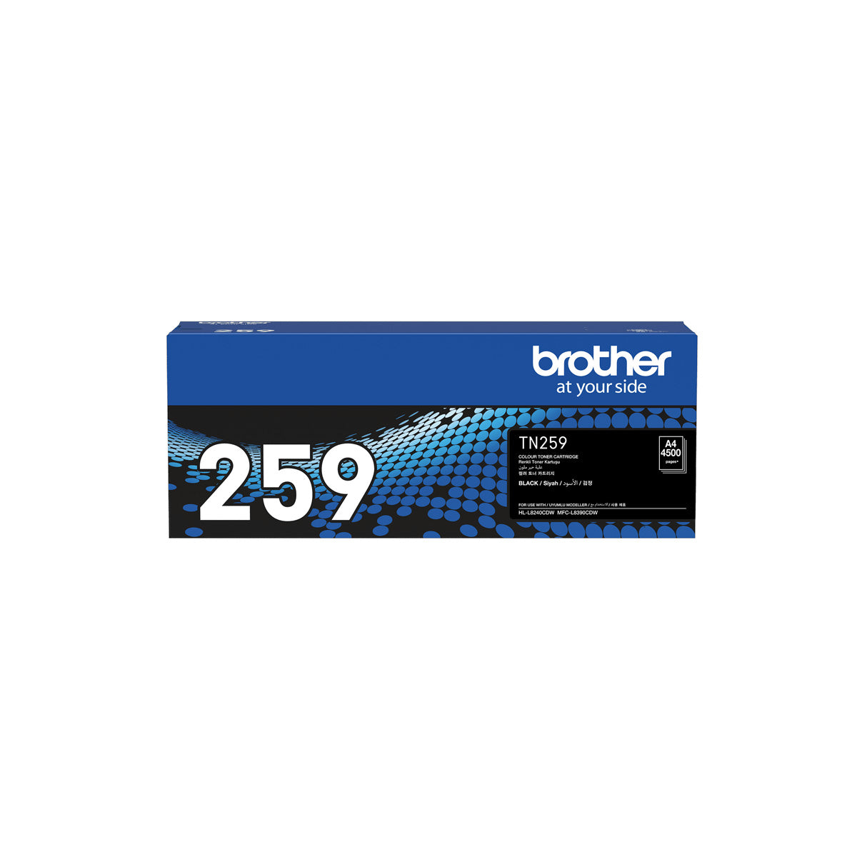 Brother TN259BK Black Toner for HL-L8240CDW, MFC-L8390CDW Printers